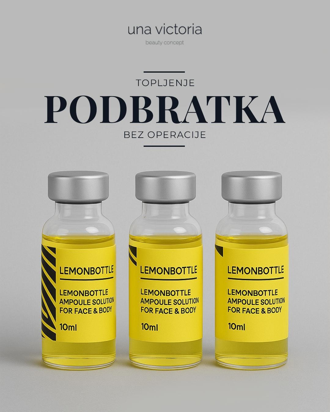 Una Victoria beauty concept #zadar Tretmani tijela Lemon bottle tretman