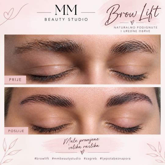 MM Beauty Studio #zagreb Obrve Brow lift