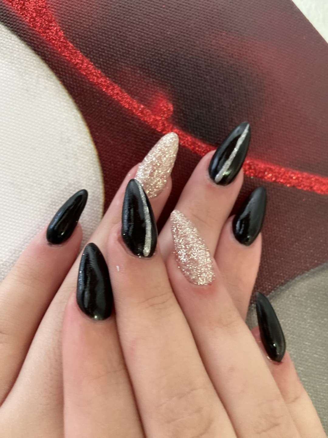 Loops #viskovo Nadogradnja noktiju Ugradnja noktiju gelom - M / L dužina