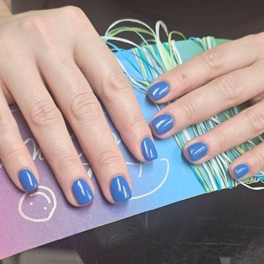 Cosmoderm & Centar Estetica #zagreb Gel lak Geliranje prirodnih noktiju S dužina Blue💙
