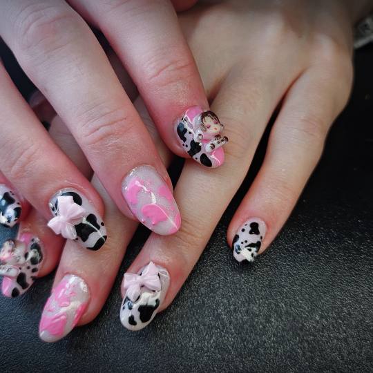 TINA NAIL ART STUDIO #velika-gorica Nadogradnja noktiju Ugradnja noktiju - M dužina Ugradnja M sa d