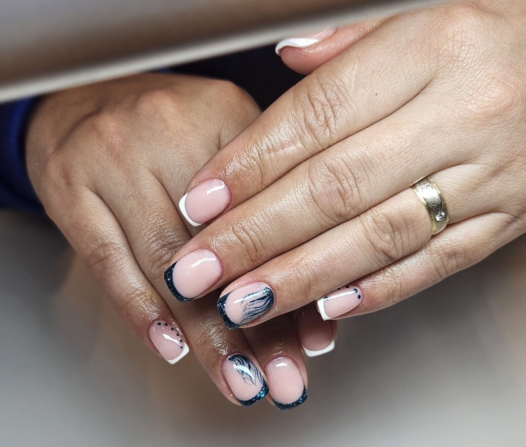 Luna Beauty studio #zagreb Manikura Nadopuna gelom+french