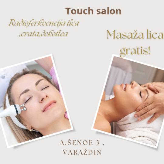 Touch #varazdin Tretman lica Radiofrekvencija lica + vrata + dekoltea + maska za njegu lica Tretman 
