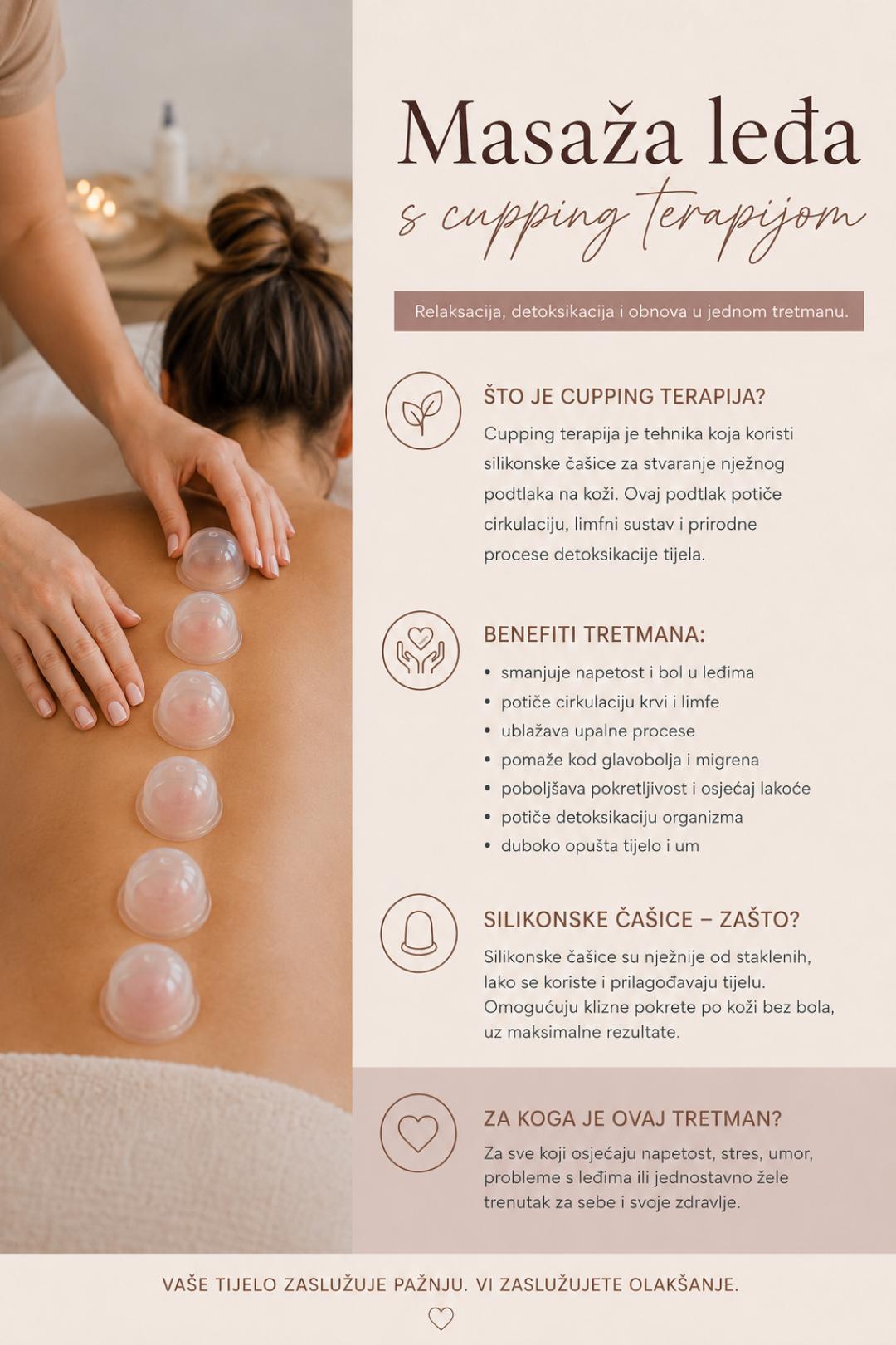 Masaža leđa cupping - terapija - Luxelumíe, Zagreb Tretman lica Lice Tretman lica, Zagreb, Maksimir