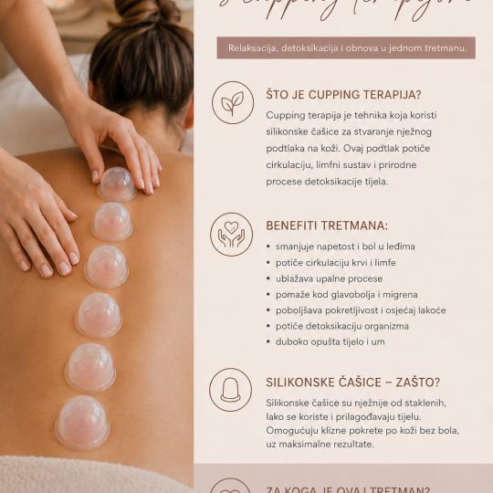 Luxelumíe #zagreb Tretman lica Masaža leđa cupping - terapija Masaža leđa uz cupping terapiju k