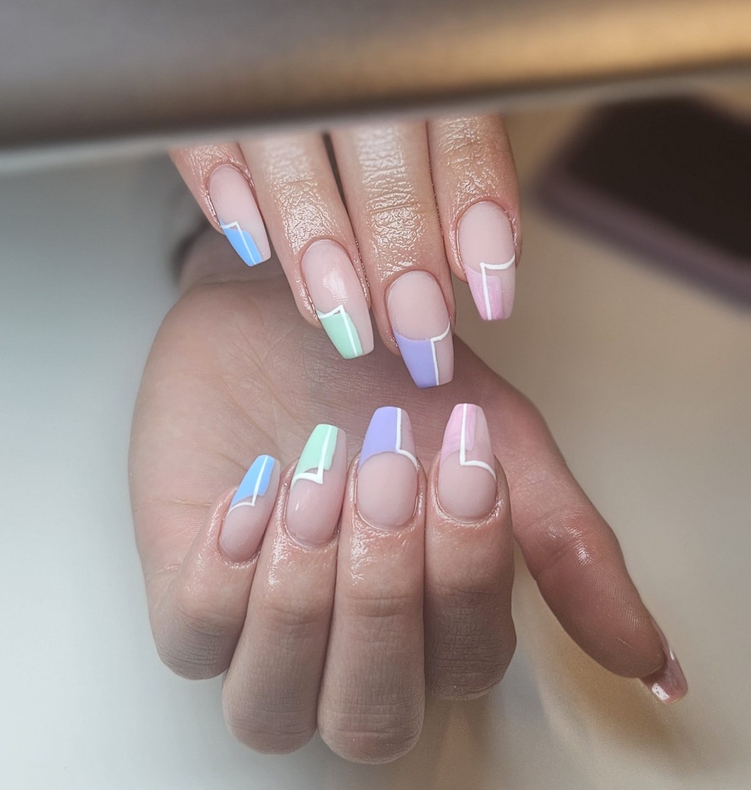 Luna Beauty studio #zagreb Nadogradnja noktiju Nadopuna gelom bez Nail arta (crtanja) vel.S,M