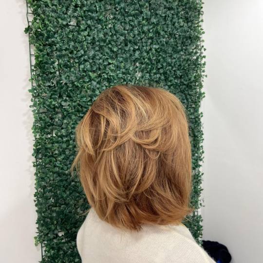 Jo #split Bojanje kose Bojanje cijele dužine + feniranje - kosa srednje dužine Prijašnje pramenov