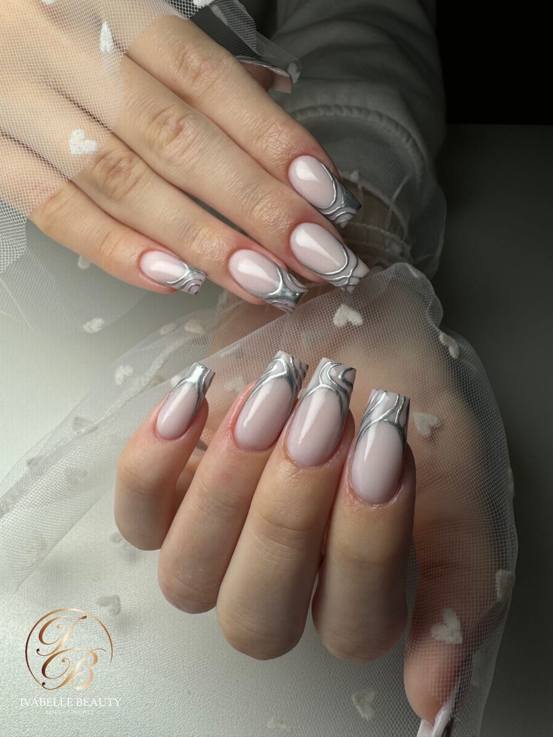 IvaBelle beauty #zagreb Nadogradnja noktiju Ugradnja gelom na šablone - M dužina