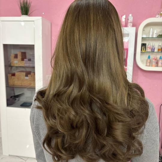 Beauty Studio Amina #zagreb Bojanje kose Bojanje cijele dužine + fen frizura - duga kosa
