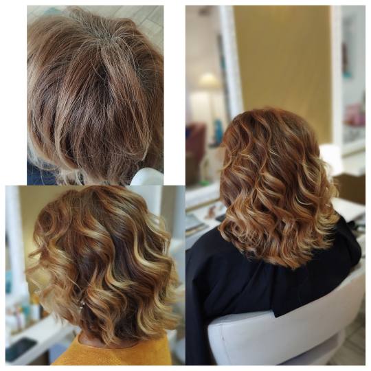 Hairlookboutique #zagreb Bojanje kose Bojanje cijele dužine + pramenovi na foliju - poluduga kosa T