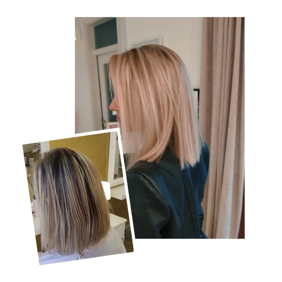 Hairlookboutique #zagreb Bojanje kose Bojanje cijele dužine + pramenovi na foliju dvobojni - duga kosa