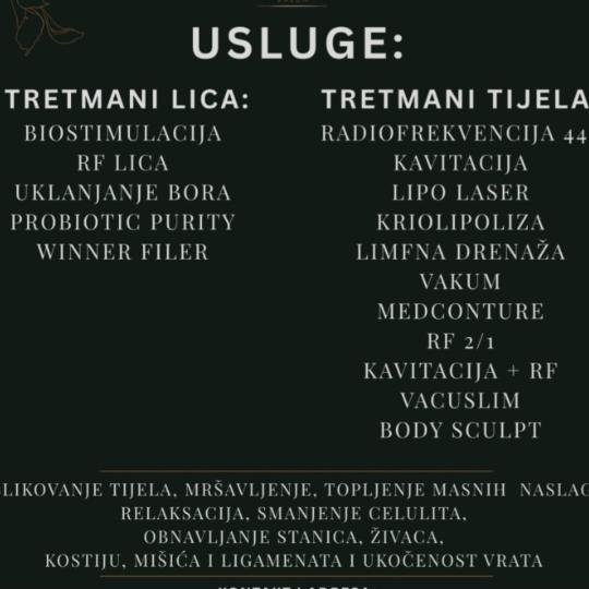 La Belle #zagreb Usluge koje pružamo u našem salonu.