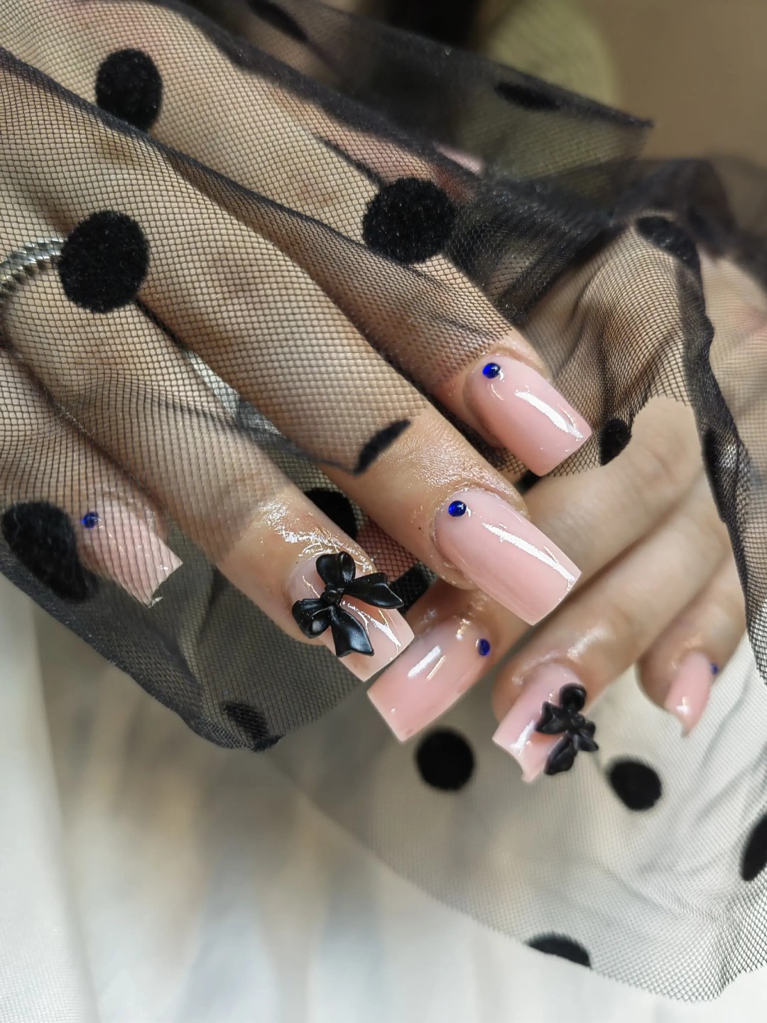 Luna Beauty studio #zagreb Manikura Nadogradnja noktiju gelom+ Nail art,french vel.L,XL