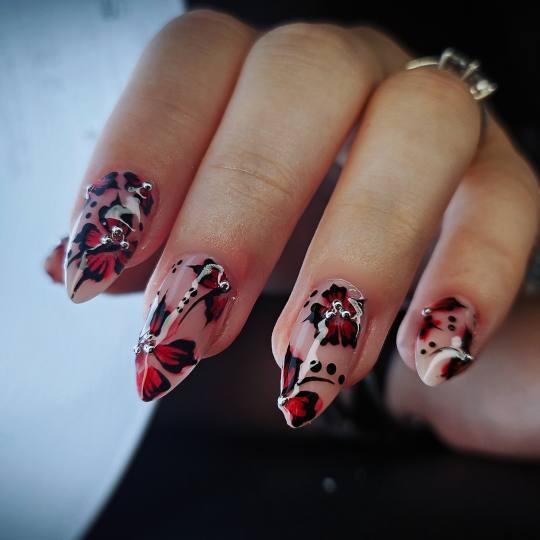TINA NAIL ART STUDIO #velika-gorica Ukrašavanje noktiju Level MEDIUM nail dizajn - full set