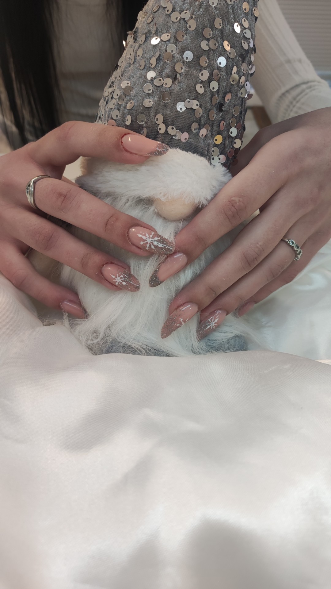 Luna Beauty studio #zagreb Manikura Nadogradnja noktiju gelom+ Nail art,french vel.L,XL