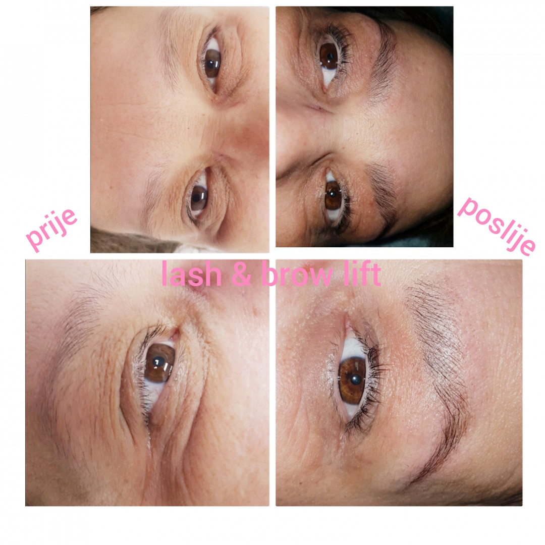 Melanis i Silueta studio za njegu lica i tijela #zagreb Trepavice Lash lift + brow lift