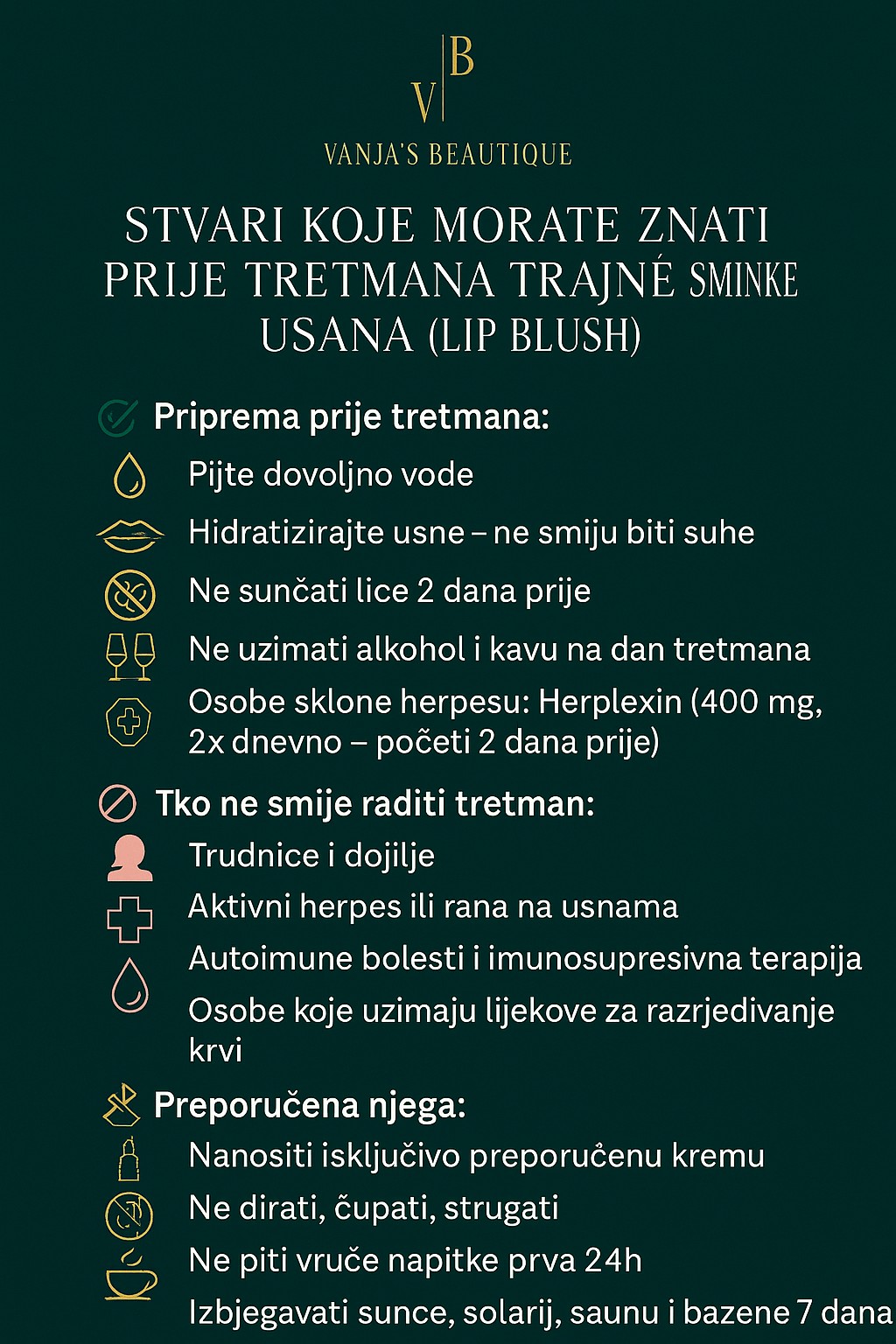 Vanja’s Beautique #zagreb Trajna šminka Trajna šminka usana + korekcija usana - do 60 dana