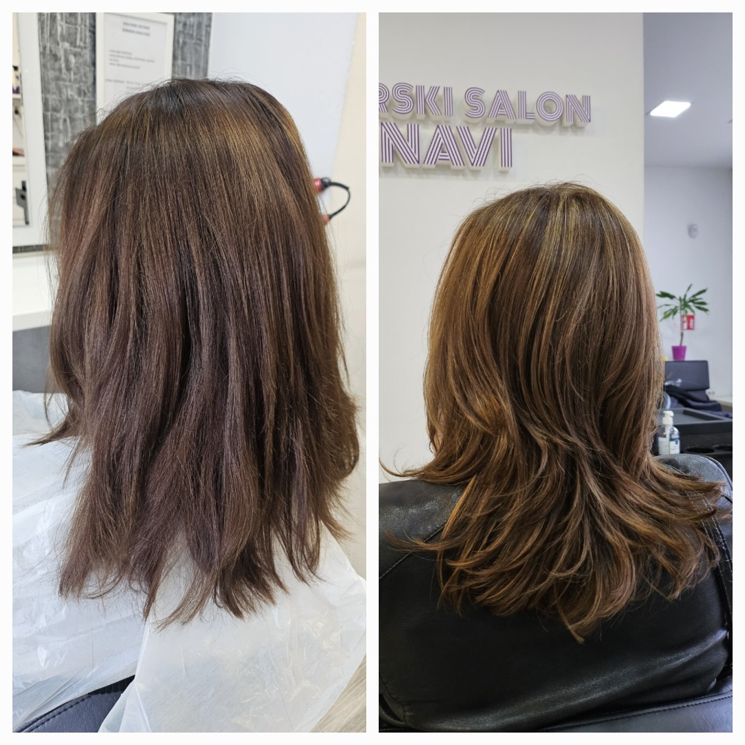 Anavi #zagreb Žensko šišanje Pranje kose + šišanje + frizura - duga kosa