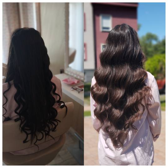 Hairlookboutique #zagreb Feniranje i stiliziranje Valovi - ekstra duga kosa