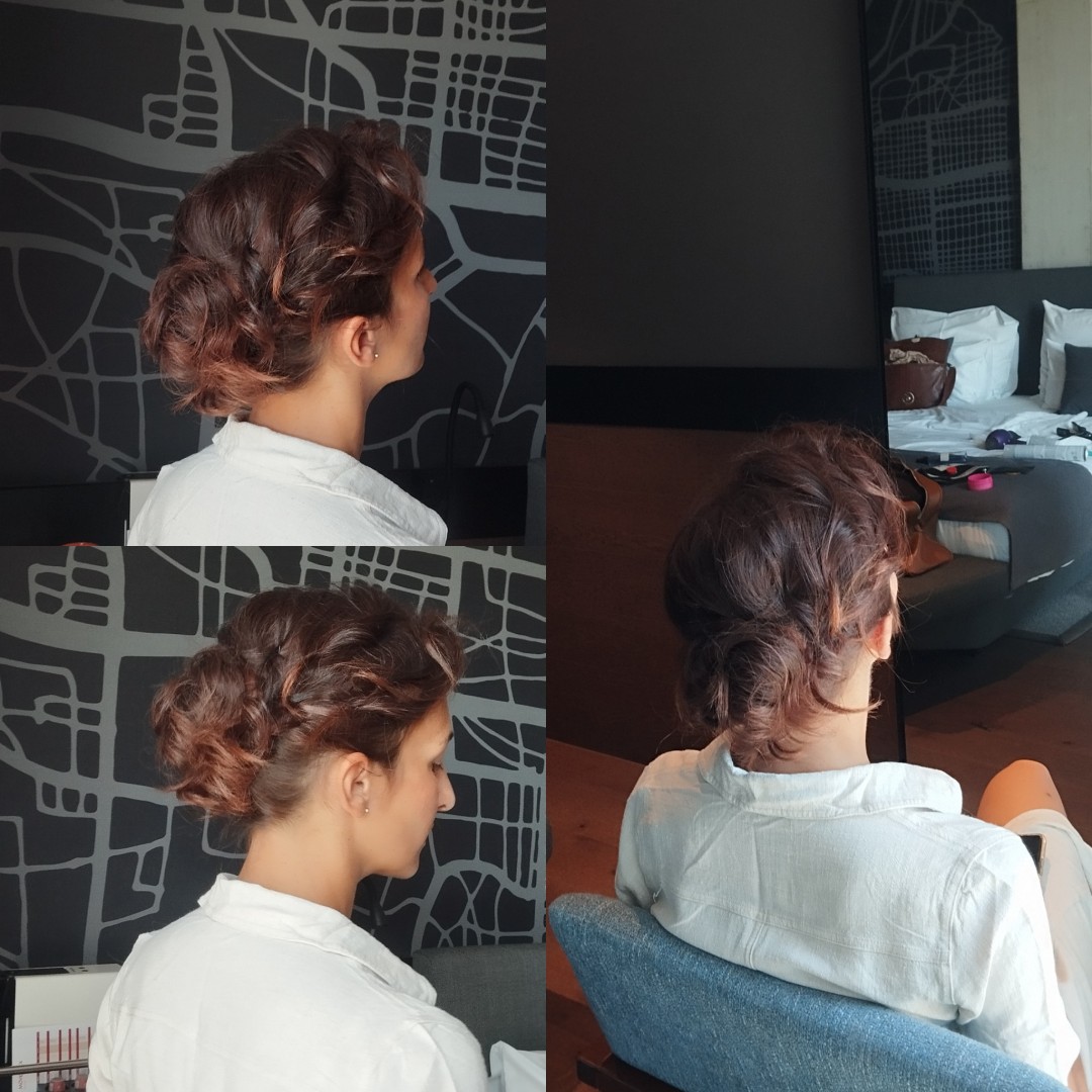 Hairlookboutique #zagreb Svečane i frizure za svadbu Svečana frizura - poluduga kosa