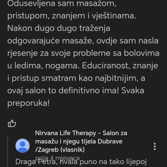 Nirvana Life Therapy usluga