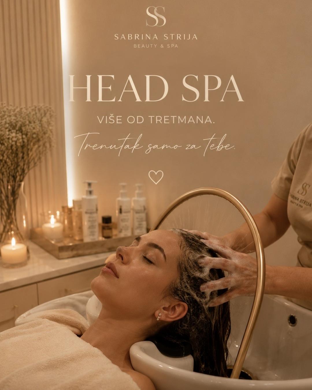 SABRINA STRIJA BEAUTY & SPA #zagreb Masaža glave Head spa luxury + susenje