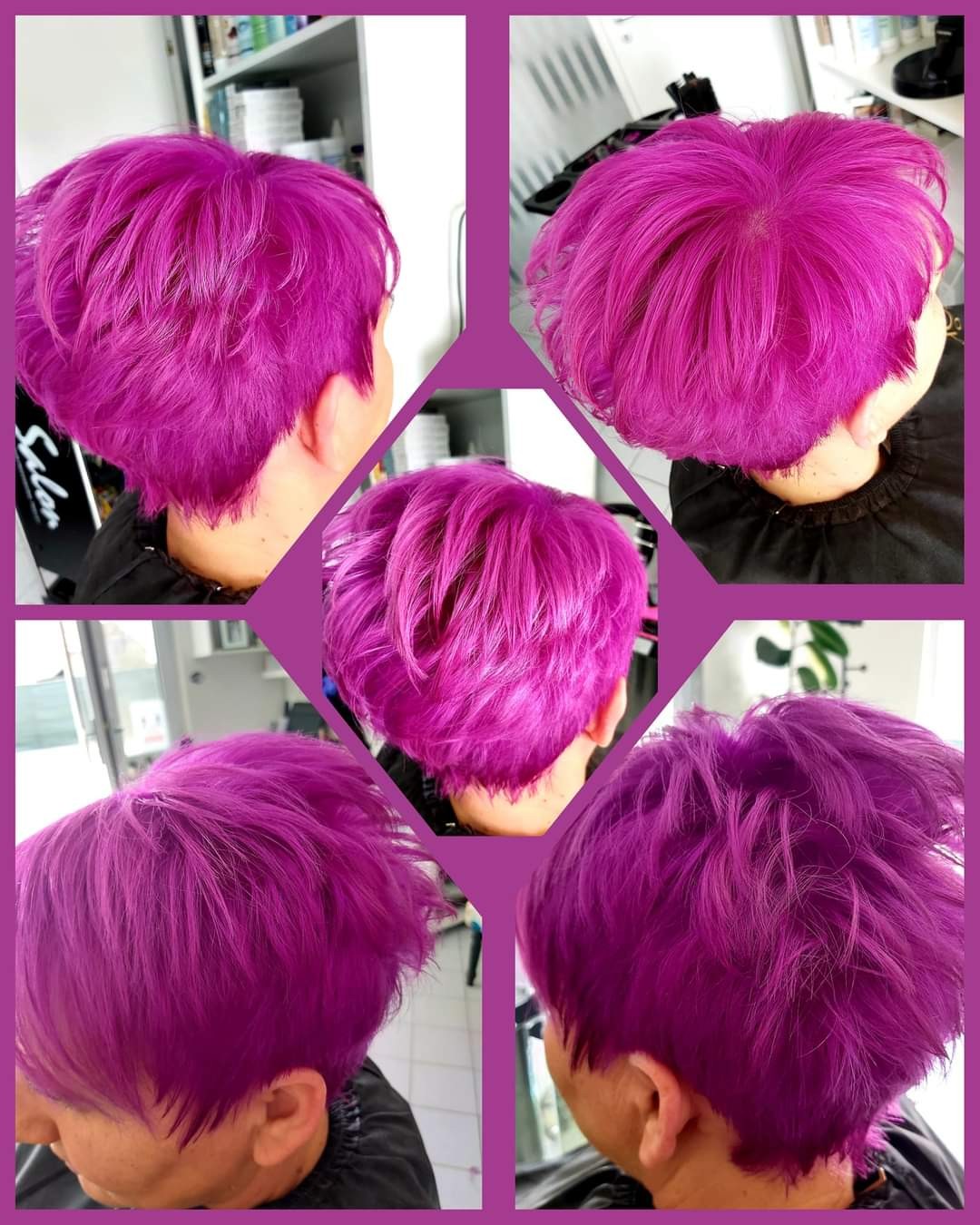 Bojanje cijele dužine - kratka kosa - Frizerski studio Blondy, Ivanić-Grad Bojanje kose Frizerski saloni Bojanje kose, Ivanić-Grad, Obedišće