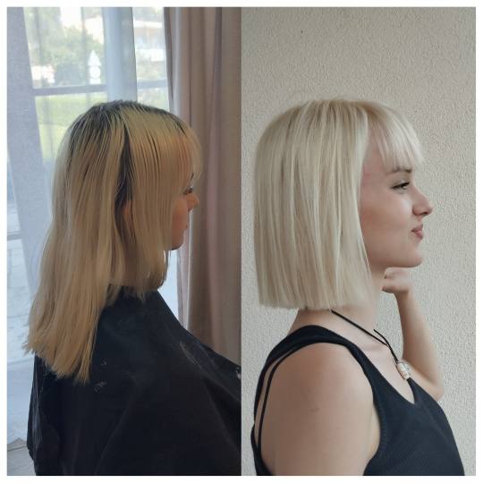 Hairlookboutique #zagreb Blajhanje kose Preljev dodatak uz pramenove - duga kosa