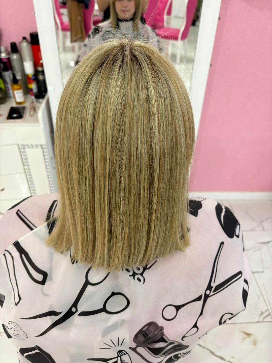 Površinski pramenovi + šišanje + fen frizura - poluduga kosa - Beauty Studio Amina, Zagreb Pramenovi Frizerski saloni Pramenovi, Zagreb, Gornja Dubrava