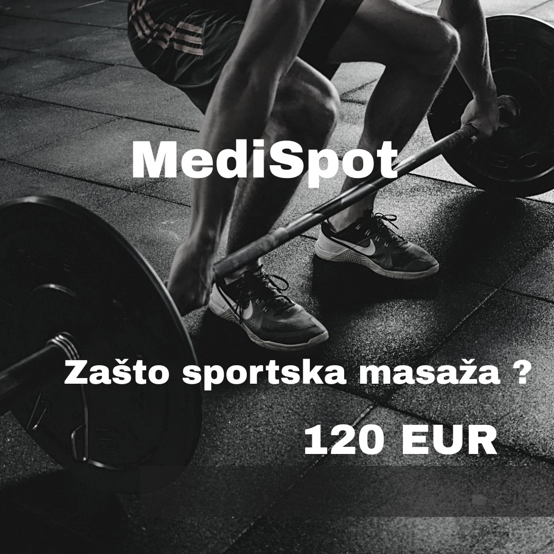 Sportska masaža - 60 minuta - MediSpot, Rijeka Sportska masaža Masaža Sportska masaža, Rijeka, Centar