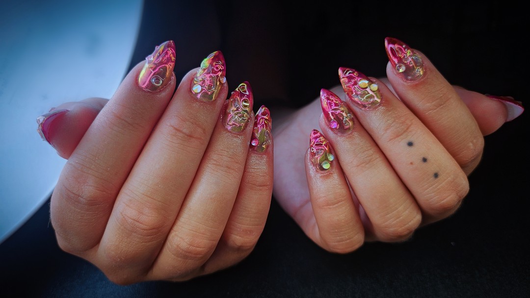 TINA NAIL ART STUDIO #velika-gorica Ukrašavanje noktiju FREESTYLE nail dizajn- full set