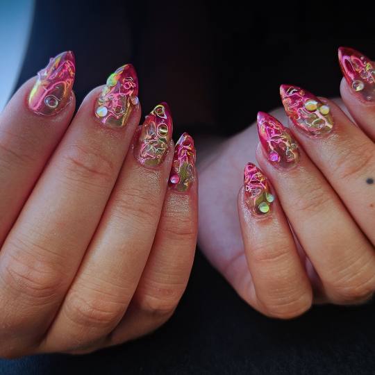 TINA NAIL ART STUDIO #velika-gorica Ukrašavanje noktiju FREESTYLE nail dizajn- full set