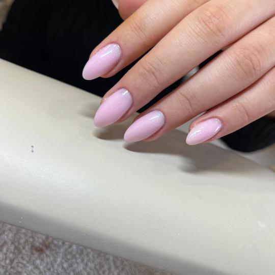 Style #zagreb Izlivanje noktiju Nadopuna noktiju - M dužina Rozi gel za njezni i trendy izgled🥰�