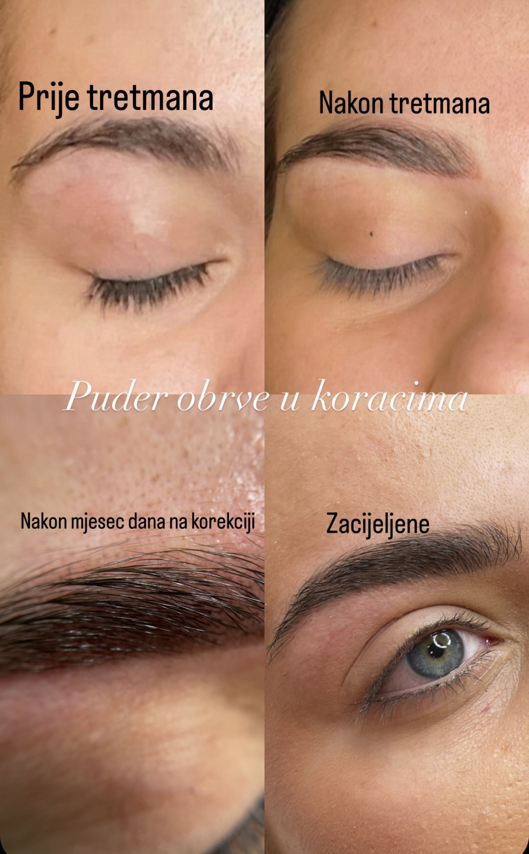 G. Beauty #zagreb Trajna šminka Puder obrve + korekcija