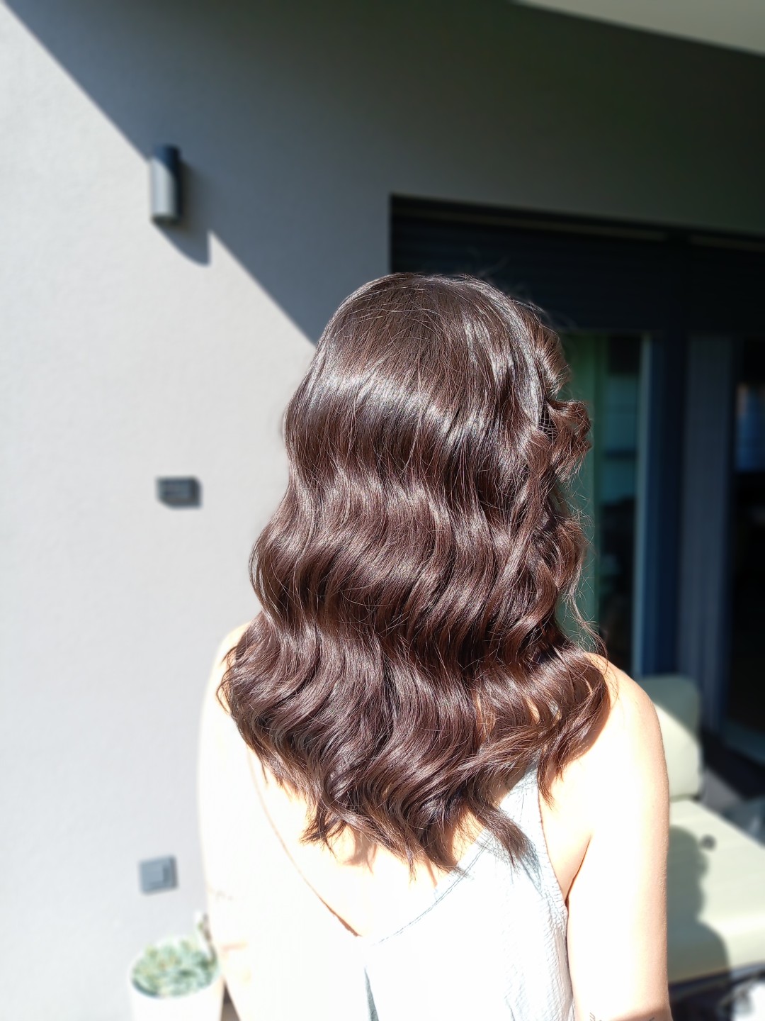 Hairlookboutique #zagreb Feniranje i stiliziranje Valovi - poluduga kosa