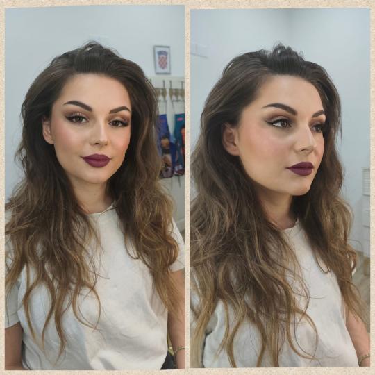 Ina Beauty Studio #rijeka Make-up / šminkanje Glam makeup + umjetne trepavice