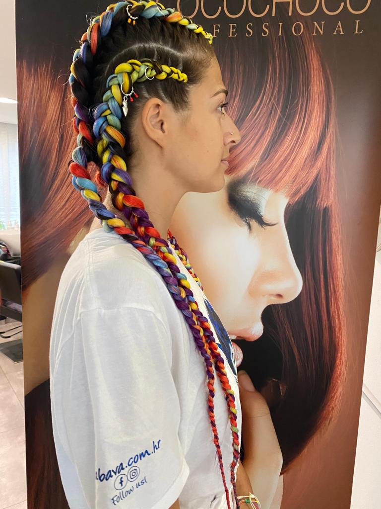 Epic Hair Design #zagreb Pletenice, kike, punđe Pletenice Kanekalon - složene