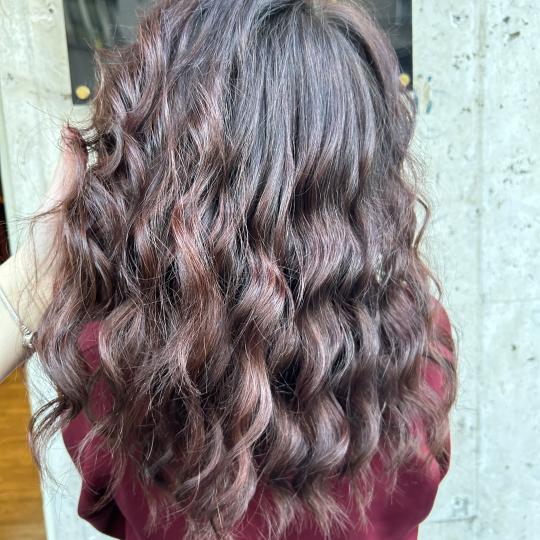 Frizerski salon M #zagreb Bojanje kose Bojanje cijele dužine + pranje kose + feniranje na valove - 
