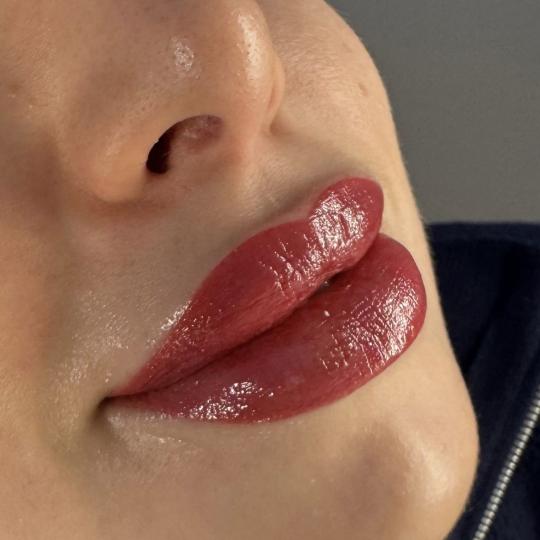 SABRINA STRIJA BEAUTY & SPA #zagreb Trajna šminka PMU lips *slika trajne šminke usana u fazi zacje