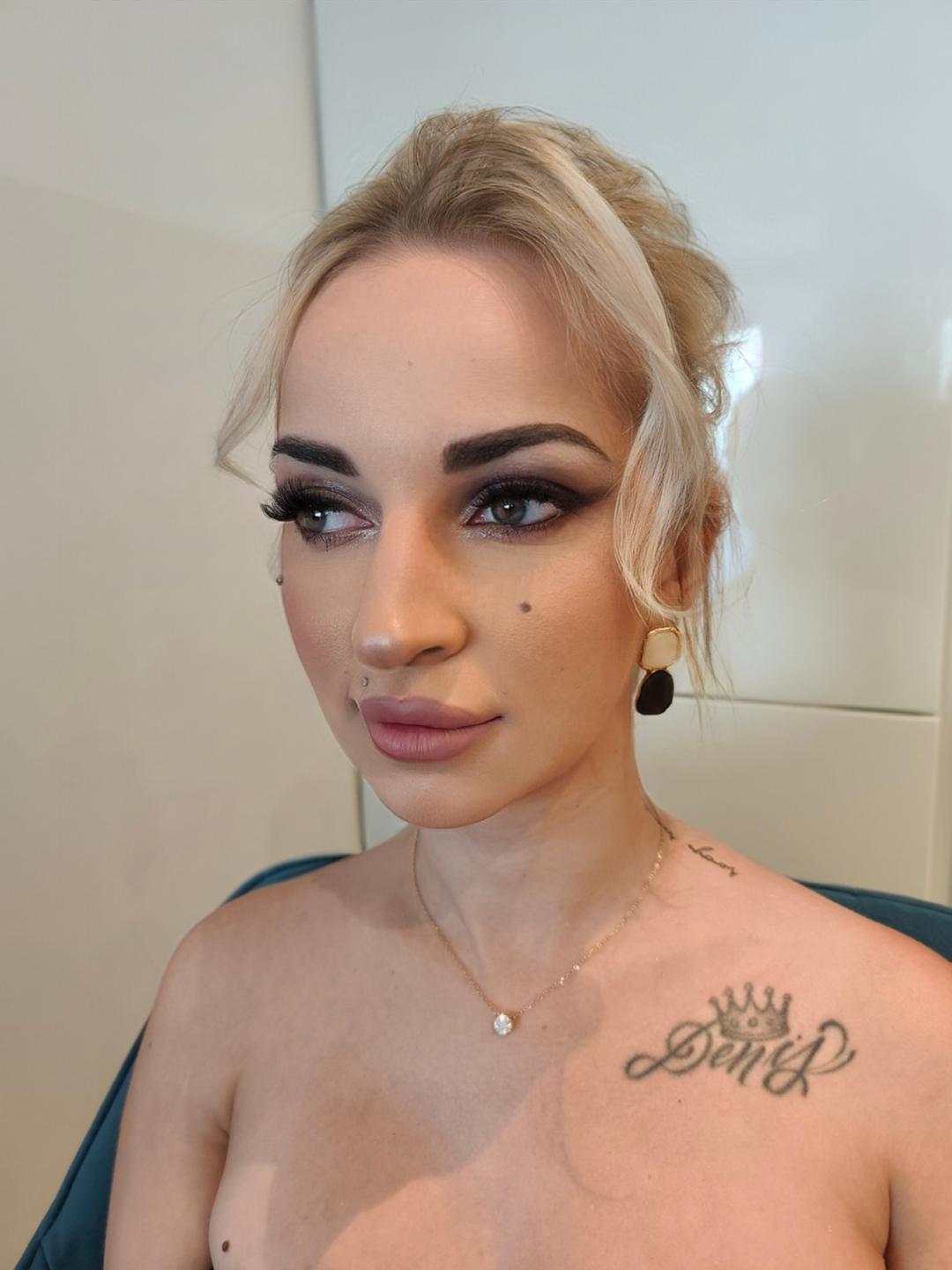 Ina Beauty Studio #rijeka Make-up / šminkanje Glam makeup + umjetne trepavice
