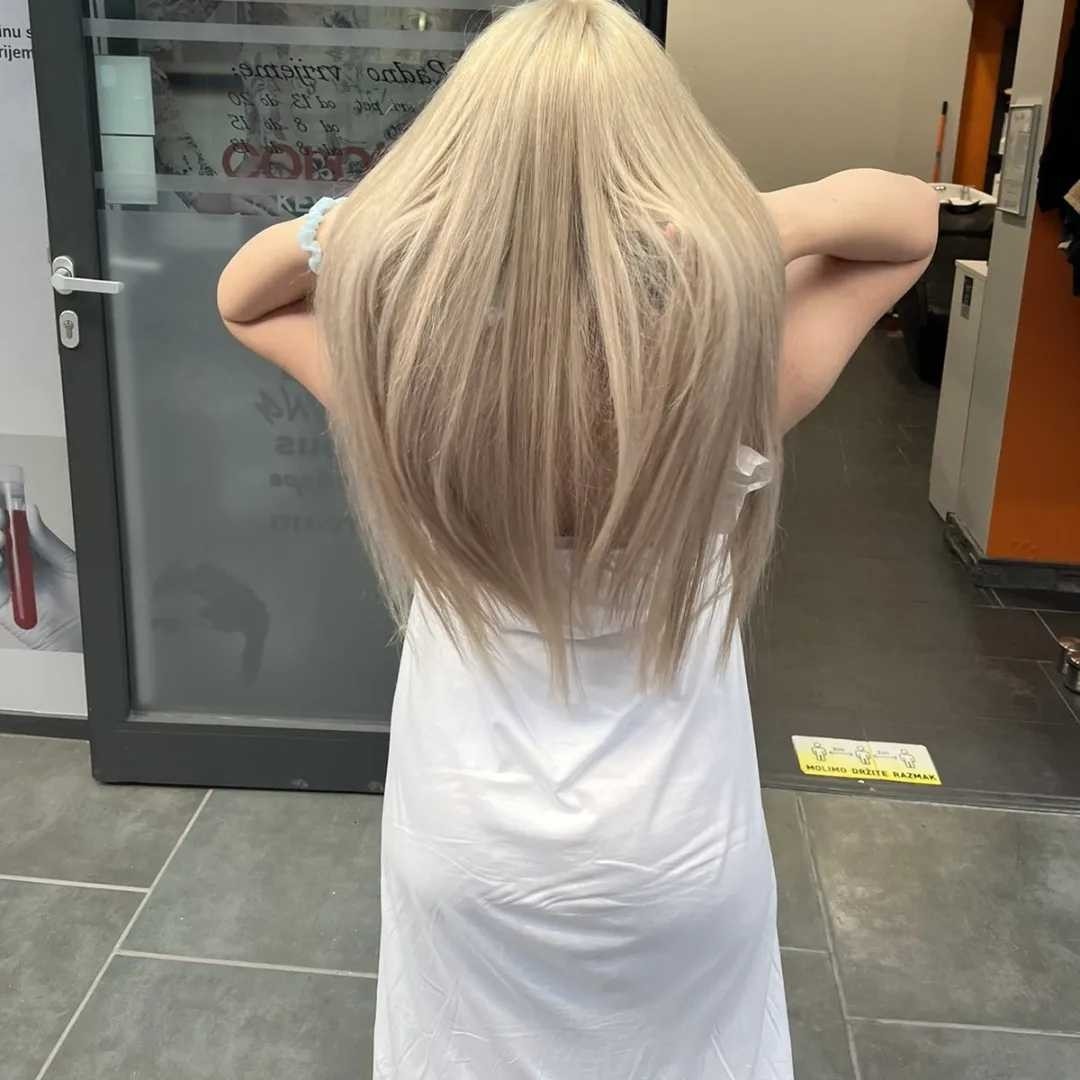 Studio Divas #rijeka Bojanje kose Šišanje + fen frizura + toniranje + balayage - ekstra duga kosa