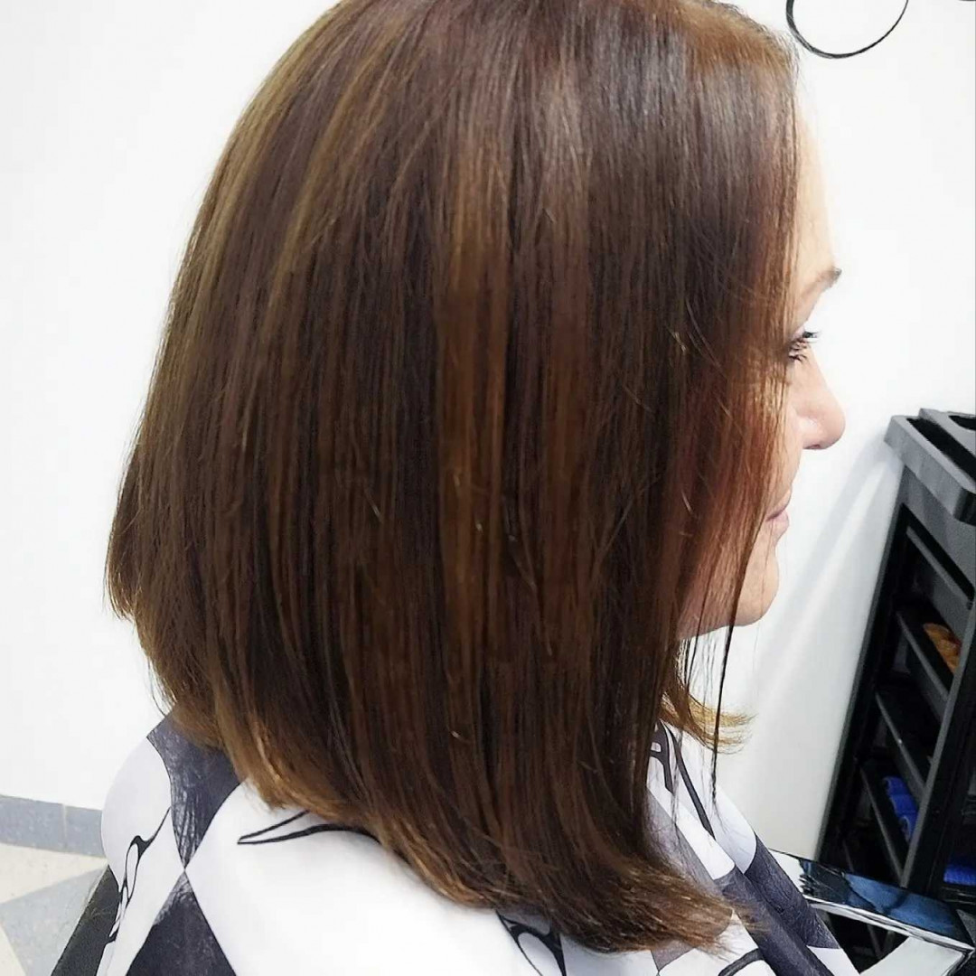 Silvija #zagreb Žensko šišanje Žensko šišanje + fen frizura - kosa srednje dužine