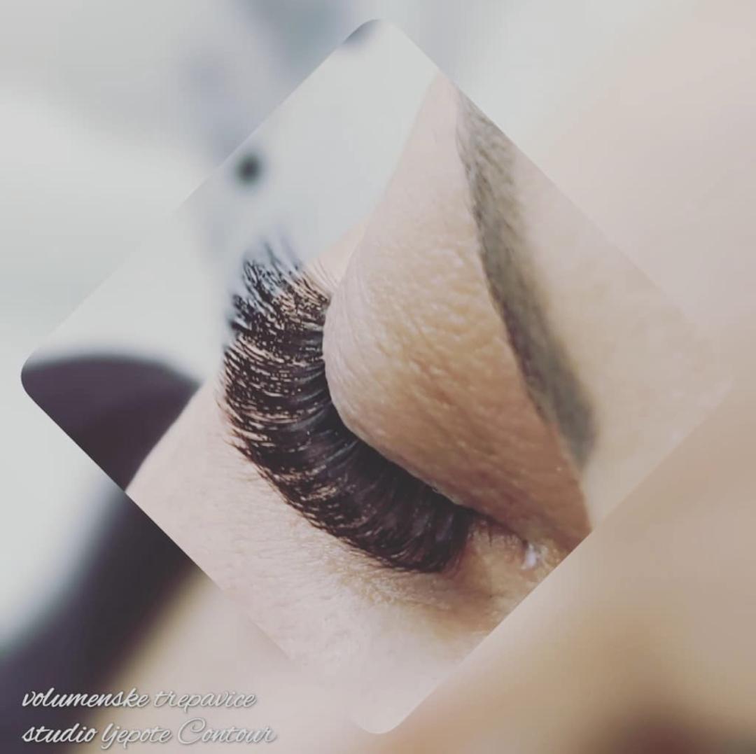 Contour #rijeka Nadogradnja trepavica Ugradnja volumenskih trepavica 2D do 6D