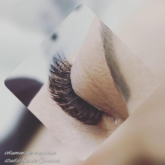 Contour #rijeka Nadogradnja trepavica Ugradnja volumenskih trepavica 2D do 6D