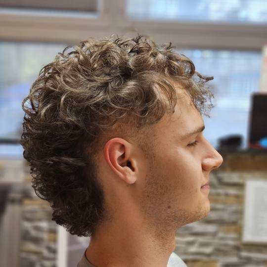 Mary 2M #zagreb Muško šišanje Muško šišanje + pranje kose Mullet style na prirodno kovrčavoj 