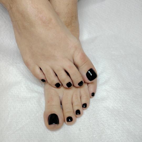 Style #zagreb Gel lak Trajni lak - noge Crni i uvijek elegantni 😊👣👣