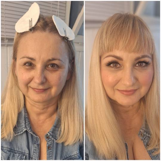 TLS #zagreb Make-up / šminkanje Profesionalno šminkanje + umjetne trepavice - za dame Before and a