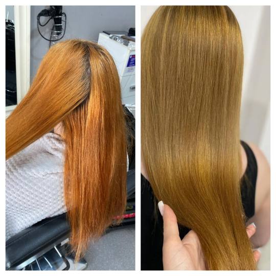 Studio Lara #velika-gorica Bojanje kose Skidanje boje - duga kosa Ovdje smo radili totalnu promjenu 