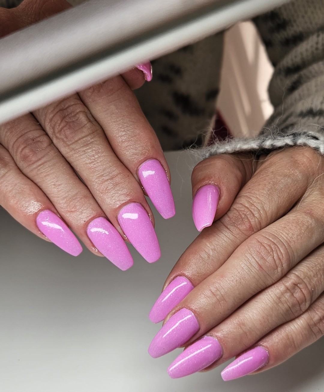 Luna Beauty studio #zagreb Nadogradnja noktiju Nadopuna gelom bez Nail arta (crtanja) vel.S,M