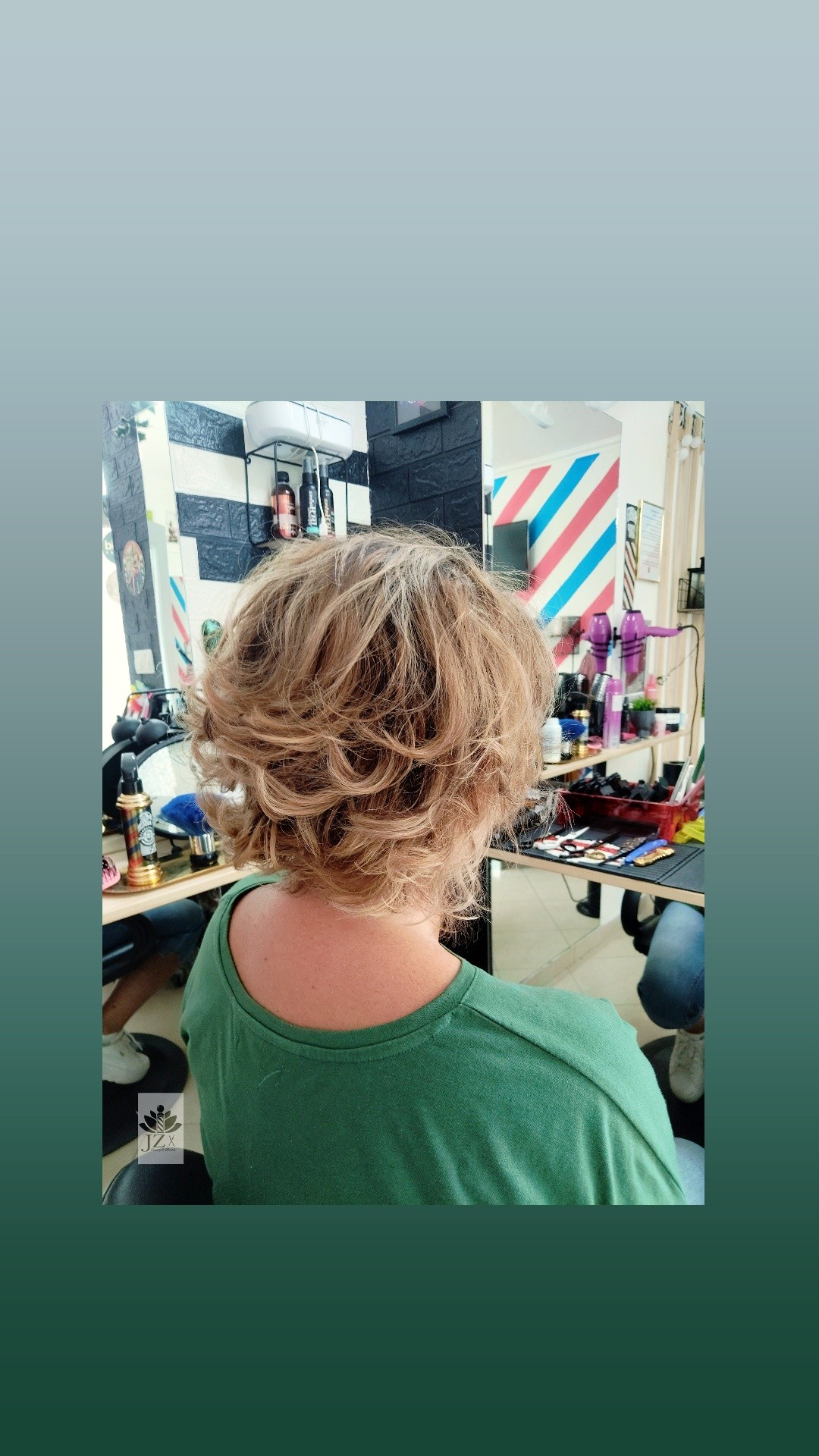 JZ Beauty & Barber #krapina Feniranje i stiliziranje Fen frizura - kratka kosa